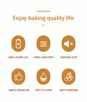 Hand-held Electric Whisk Household Baking Cake Egg White Whisk Small Straight Handle Whisk Wireless Whisk