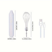 Hand-held Electric Whisk Household Baking Cake Egg White Whisk Small Straight Handle Whisk Wireless Whisk