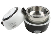 DMWD MINI Rice Cooker Thermal Heating Electric Lunch Box 1/2 Layers Portable Food Steamer Cooking Container Meal Lunchbox Warmer