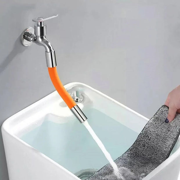 Rotating Silica Gel Faucet Extender Flexible Bending Bathroom