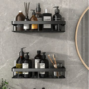 Bathroom Shelf Kitchen Storage Organizer Aluminum Alloy Shampoo Rack Shower Shelf Bathroom Accessories No Drill Shelf