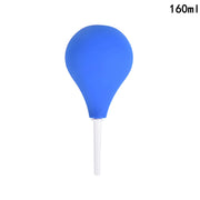Hot 89/160/220ml Pear Shaped Enema Rectal Shower Cleaning System Silicone Gel Blue Ball For Anal Anus Colon Enema Anal Cleaning