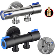 304Stainless Steel Bathroom Faucet Dual Control Double Handle Cold Water Faucet Toilet Angle Valve Outlet Valve Faucet Accessory