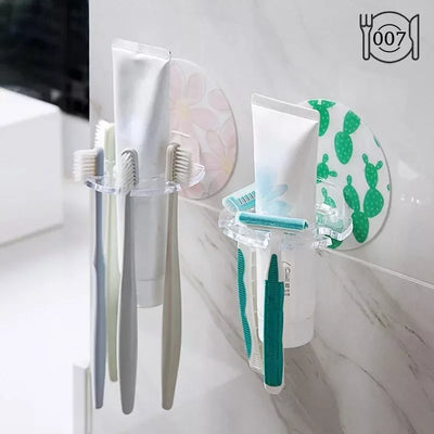 1PC Plastic Toothbrush Holder Toothpaste Storage Rack Razor