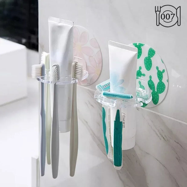 1PC Plastic Toothbrush Holder Toothpaste Storage Rack Razor