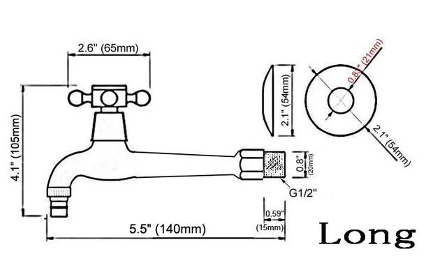 Gold Color Brass Wall Mount Bathroom Mop Pool Faucet /Garden Water Tap / Laundry Sink Water Taps / Washing Machine Tap mav141