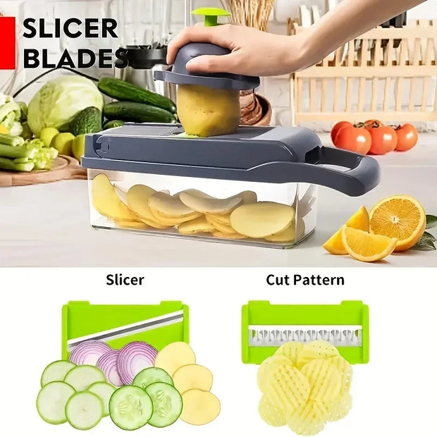 Multifunctional Vegetable Chopper Onion Chopper Handle Food