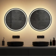 1Pcs Led Bathroom Illuminated Circular Mirror Wall Mounted Intelligence Cosmetic Mirrors Espelho Para Banheiro Home Decoration