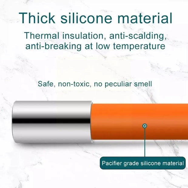 Rotating Silica Gel Faucet Extender Flexible Bending Bathroom