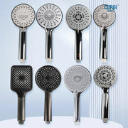 High Pressure Shower Head Handheld 3/5 Modes Multifunction Strong Flow Rain Massage Showerhead long Hose and Adjustable Holder