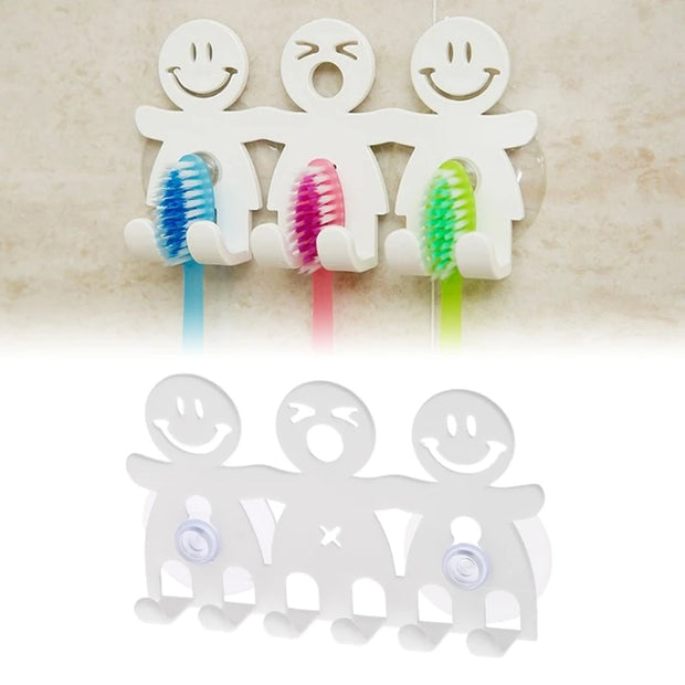 Toothbrush Holder Wall Mounted Suction Cup 5 Position