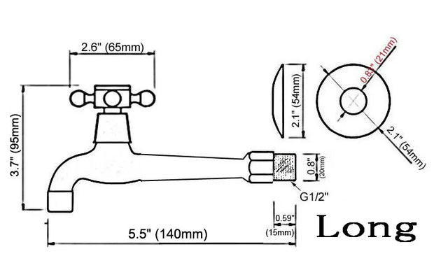 Gold Color Brass Wall Mount Bathroom Mop Pool Faucet /Garden Water Tap / Laundry Sink Water Taps / Washing Machine Tap mav141
