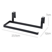 Iron Art Non Punching Kitchen Paper Hanger Creative Cling Film Shelf Tissue Holder Paper Towel Holder