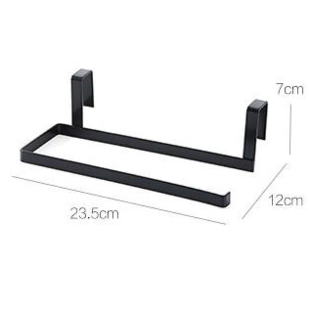 Iron Art Non Punching Kitchen Paper Hanger Creative Cling Film Shelf Tissue Holder Paper Towel Holder