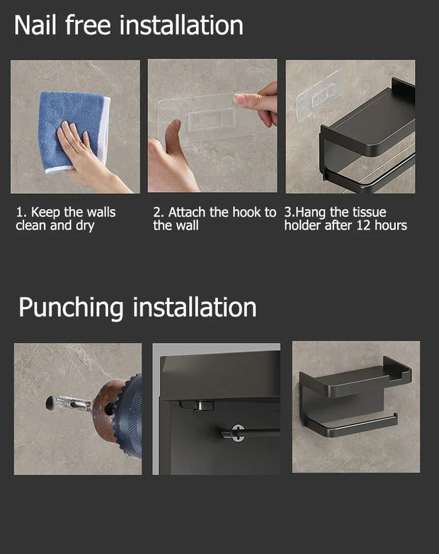 Toilet Paper Holder Plastic Storage