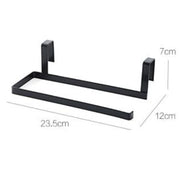 Iron Art Non Punching Kitchen Paper Hanger Creative Cling Film Shelf Tissue Holder Paper Towel Holder