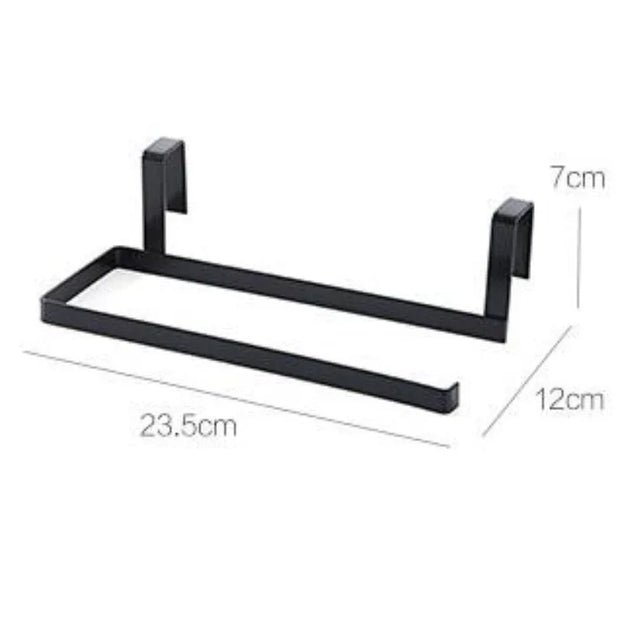 Iron Art Non Punching Kitchen Paper Hanger Creative Cling Film Shelf Tissue Holder Paper Towel Holder