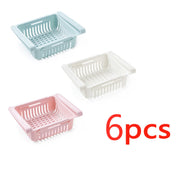 Refrigerator Storage Basket Stretchable Multifunction Kitchen Refrigerator Storage Box