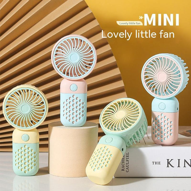 Handheld Fan Simple Mini USB Rechargeable Little Fan Portable Outdoor Student Small Electric